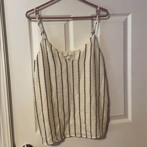 White and black blouse